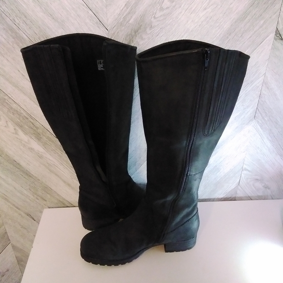 Clark's Collection Women's Tall Knee-high Riding Leather Zip Boots Sz: 6.5 Black - Picture 5 of 10